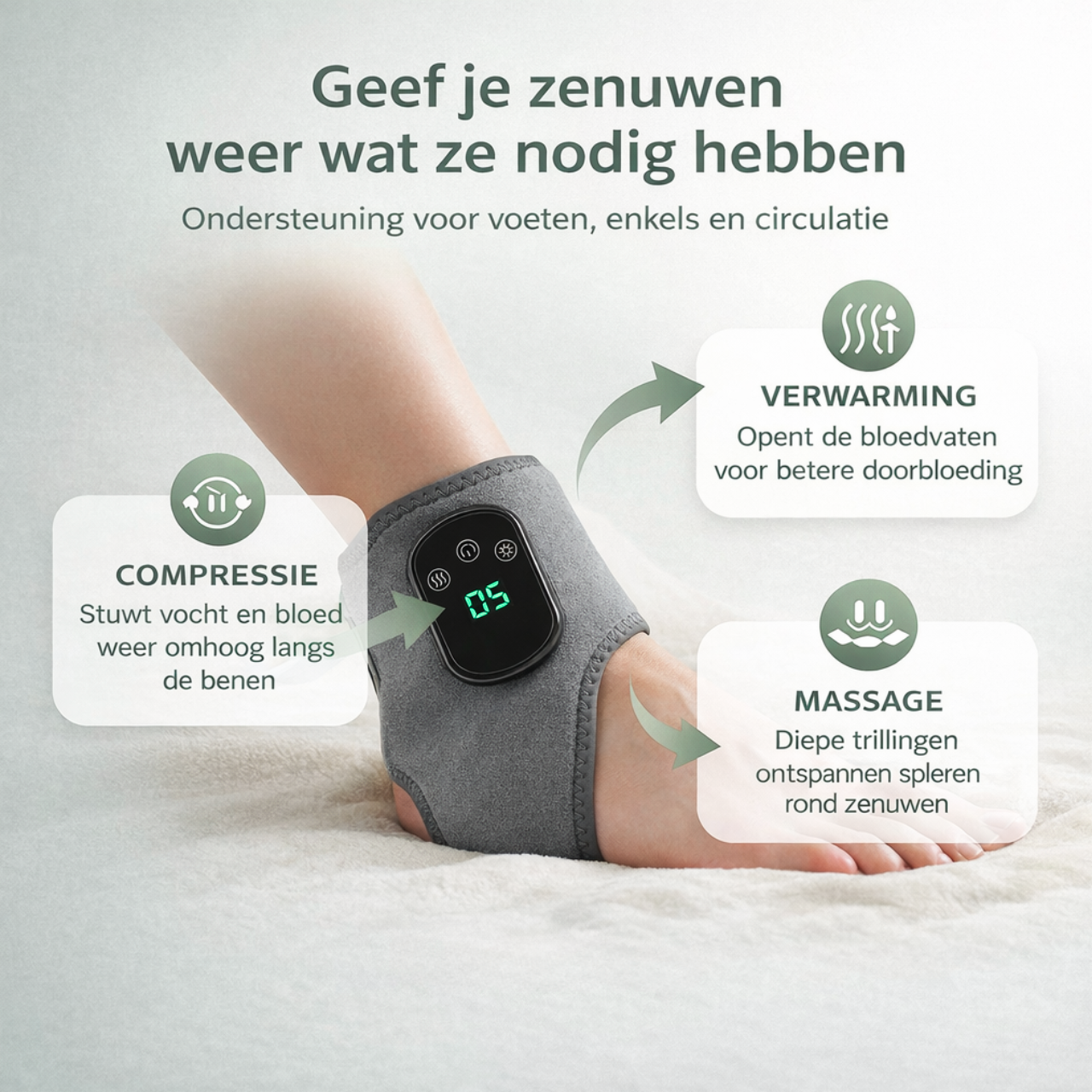 Norivae VeloStep | Wärme, Kompression & Massage für Ihre Knöchel